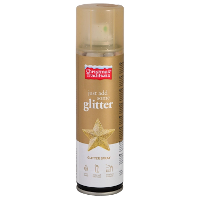 Decoratie spray   goud   glitter  150 ml   spuitbus   decospray