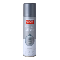 Decoratie spray   zilver   glitter  150 ml   spuitbus   decospray
