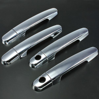 Chrome 4 Door Handle With Passenger Keyhole Cover For Toyota Corolla