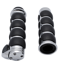 Chrome Hand Grips Handlebar For Harley