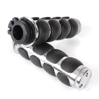 Chrome Motorcycle Handlebar Grips For Ducati Honda Yamaha Suzuki