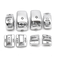 Chrome Switch Housing Cover Caps For Harley 883 Xl1200 Road King/electra Glide