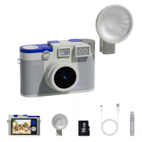 Chuzhao M3 Filtercamera 48MP 4K Vlogcamera Reiskamera met Fill Light compacte digitale camera voor fotografie student CC