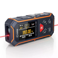 CIGMAN CD 60R Bilaterale Laserafstandsmeter 393ft/120m Kleur Achtergrondverlichting Oplaadbare Type C IP54 Waterdichte M