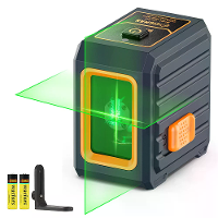 CIGMAN CM G01 2 Lijnen Groene Laser Waterpas Hoge Zichtbaarheid ±0.3Mm/m Zelfnivellering IP54 Waterdicht Lange Batterijd