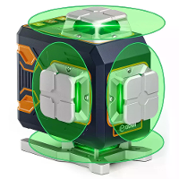 CIGMAN CM S02 4x360° Groene Kruislijnlaser Waterpas Zelfnivellerend Afstandsbediening 2600mAh Li ion Batterij Type C Opl