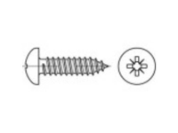 TOOLCRAFT 147617 Lenskop plaatschroeven 4.2 Mm 9.5 Mm Kruiskop Pozidriv Staal Galvanisch verzinkt 100 stuk(s)