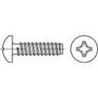 TOOLCRAFT 145107 Lenskop plaatschroeven 4.8 Mm 38 mm Kruiskop Phillips DIN 7981 Staal Galvanisch verzinkt 500 stuk(s)