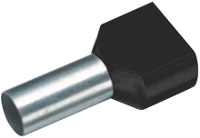 Cimco 18 2420 Dubbele adereindhuls 2 x 6 mmÂ² x 14 mm Deels geÃ¯soleerd Groen 100 stuks