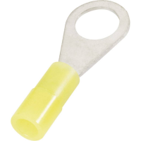 Cimco 180008 Ringkabelschoen Dwarsdoorsnede (max.): 0.40 Mm² Schachtdiameter: 2.3 Mm Deels geïsoleerd Geel 1 stuk(s)