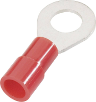 Cimco 180024 Ringkabelschoen Dwarsdoorsnede (max.): 1 Mm² Gat diameter: 4.3 Mm Deels geïsoleerd Rood 1 stuk(s)