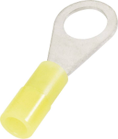Cimco 180052 Ringkabelschoen Dwarsdoorsnede (max.): 6 Mm² Gat diameter: 5.3 Mm Deels geïsoleerd Geel 1 stuk(s)