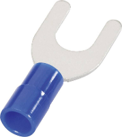 Cimco 180140 Vorkkabelschoen 1.50 Mm² 2.50 Mm² Gat diameter=3.2 Mm Deels geïsoleerd Blauw 1 stuk(s)