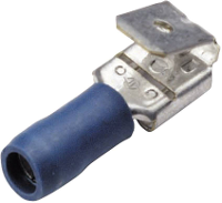 Cimco 180284 Platte stekker (female) Met vertakking Insteekbreedte: 6.3 Mm Insteekdikte: 0.8 Mm 180 ° Deels geïsoleerd Geel 1 stuk(s)
