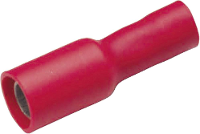 Cimco 180310 Ronde connector huls 0.50 Mm² 1 mm² Stift Ø: 4 mm Volledig geïsoleerd Rood 1 stuk(s)