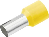 Cimco 187216 Adereindhulzen 1 mm² Deels geïsoleerd Geel 100 stuk(s)