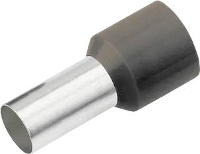 Cimco 187229 Adereindhulzen 6 mm² Deels geïsoleerd Zwart 100 stuk(s)