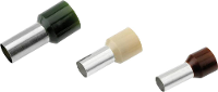 Cimco 187234 Adereindhulzen 25 mm² Deels geïsoleerd Bruin 50 stuk(s)