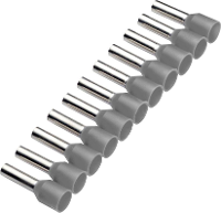 Cimco 187501 Adereindhulzen 0.75 Mm² Deels geïsoleerd Grijs 500 stuk(s)