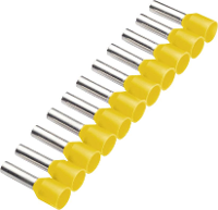 Cimco 187512 Adereindhulzen 1 mm² Deels geïsoleerd Geel 500 stuk(s)