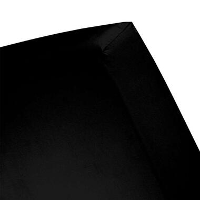 Cinderella hoeslaken   zwart   80x200 cm