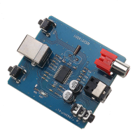 DAC decoder PCM2704 USB naar S / PDIF geluidskaart board 3,5 mm analoge uitgang coaxiale HiFi module