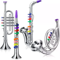 Classic klarinet zilveren trompet saxophone simulatie muziekinstrument speelgoed