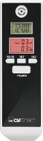Clatronic AT 3605 Alcoholtester Wit, Zwart 0.0 Tot 1.9 ‰ Incl. Display, Weergave van verschillende eenheden, Klok, Temperatuurweergave, Countdown functie