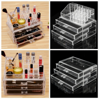 Clear Makeup Case Cosmetic Jewelry Box Storage Drawer Holder Organizer