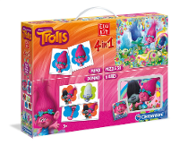 Clementoni Spelbox Trolls 4 In 1