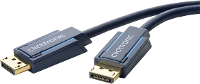 Clicktronic DisplayPort Aansluitkabel [1x DisplayPort stekker   1x DisplayPort stekker] 7.5 M Blauw
