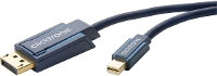 Clicktronic DisplayPort Aansluitkabel [1x DisplayPort stekker   1x Mini DisplayPort stekker] 1 m Blauw
