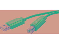 Clicktronic USB 2.0 Aansluitkabel [1x USB A 2.0 Stekker   1x USB B 2.0 Stekker] 3 m Blauw Vergulde steekcontacten
