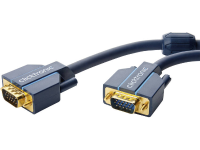 Clicktronic VGA Aansluitkabel [1x VGA stekker   1x VGA stekker] 1 m Blauw