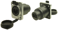Cliff Cat5e Socket, metal Cat5e Socket, metaal CP30220MIP65S Bus, recht Zwart/zilver 1 stuk(s)