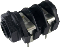 Cliff CL1174A Jackplug 6,35 mm Bus, inbouw horizontaal Aantal polen: 2 Mono Zwart 1 stuk(s)