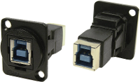 Cliff CP30204NMB XLR adapter USB B bus naar USB B Adapter, inbouw 1 stuk(s)
