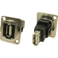 Cliff CP30208NM CP30208NM XLR adapter USB A bus 2.0 Naar USB A bus 2.0 Adapter, inbouw 1 stuk(s)