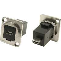 Cliff CP30211M XLR adapter USB C bus naar USB C stekker Adapter, inbouw 1 stuk(s)