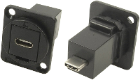 Cliff CP30211MB XLR adapter USB C bus naar USB C stekker Adapter, inbouw 1 stuk(s)
