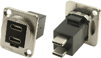 Cliff CP30212M XLR adapter USB C bus naar USB C stekker Adapter, inbouw 1 stuk(s)