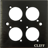 Cliff CP30500C Bevestigingsplaat Zwart 1 stuk(s)