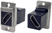 Cliff CP30788M HDMI adapter Bus, inbouw Nikkel, Zwart 1 stuk(s)