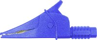 Cliff Croc Clip Veiligheids krokodilklem Steekaansluiting 4 mm CAT III 1000 V Blauw