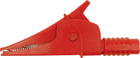 Cliff Croc Clip Veiligheids krokodilklem Steekaansluiting 4 mm CAT III 1000 V Rood