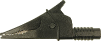 Cliff Croc Clip Veiligheids krokodilklem Steekaansluiting 4 mm CAT III 1000 V Zwart