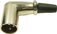 Cliff FC60963N XLR connector Aantal polen: 3 Goud, Zwart 1 stuk(s)