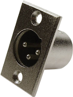 Cliff FC6105 XLR connector Flensstekker, contacten recht Aantal polen: 3 Zilver 1 stuk(s)