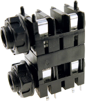 Cliff FCR1120 Jackplug 6,35 mm Bus, inbouw horizontaal Aantal polen: 2 Mono Zwart 1 stuk(s)