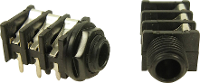 Cliff FCR50055 Jackplug 6,35 mm Bus, inbouw horizontaal Aantal polen: 2 Mono Zwart 1 stuk(s)